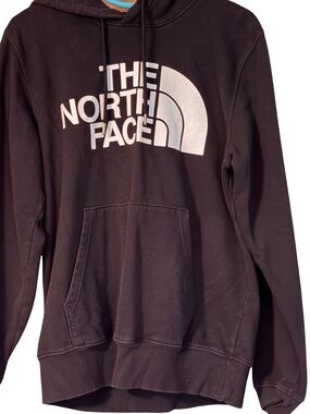 The North Face Black Pullover Hoodie with White Logo